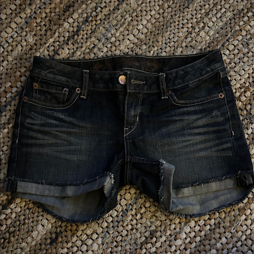Express Dark Blue Denim Shorts size 6
